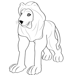 Nemean Lion 5 Free Coloring Page for Kids