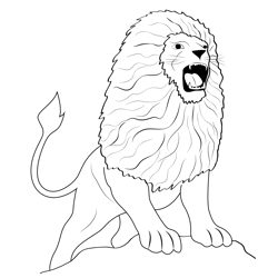 Nemean Lion 6 Free Coloring Page for Kids