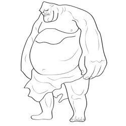Ogre 1 Free Coloring Page for Kids