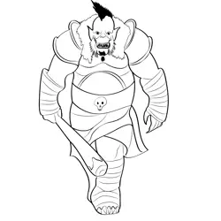 Ogre 10 Free Coloring Page for Kids