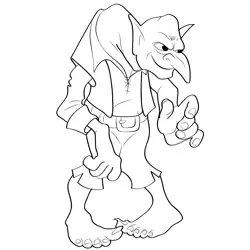 Ogre 4 Free Coloring Page for Kids