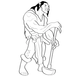 Ogre 5 Free Coloring Page for Kids