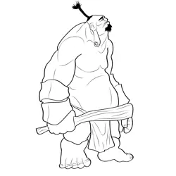 Ogre 7 Free Coloring Page for Kids