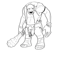 Ogre 8 Free Coloring Page for Kids