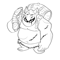 Ogre 10 Coloring Page for Kids - Free Ogres Printable Coloring Pages ...