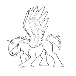Pegasus 1 Free Coloring Page for Kids