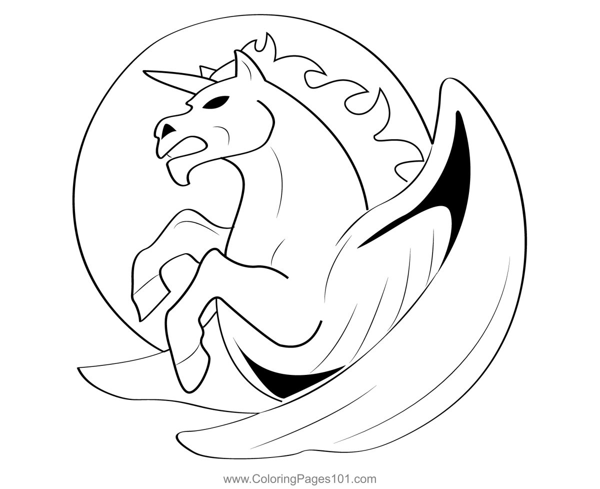 Pegasus 12 Coloring Page for Kids Free Pegasus Printable Coloring