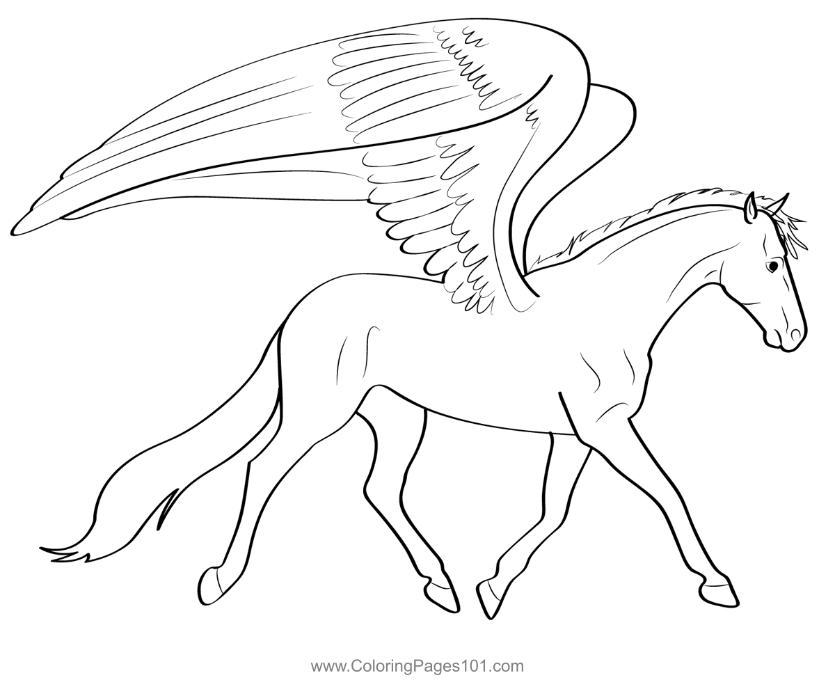 Unicorn Pegasus Coloring Pages For Kids 128 Free