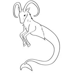 Sea Goat 4 Free Coloring Page for Kids