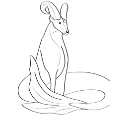 Sea Goat 7 Free Coloring Page for Kids