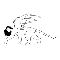 Sphinx 1 Coloring Page
