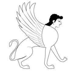 Sphinx 10 Free Coloring Page for Kids