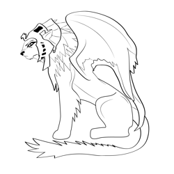 Sphinx 12 Free Coloring Page for Kids