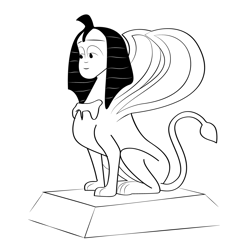 Sphinx 14 Free Coloring Page for Kids