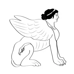 Sphinx 3 Free Coloring Page for Kids