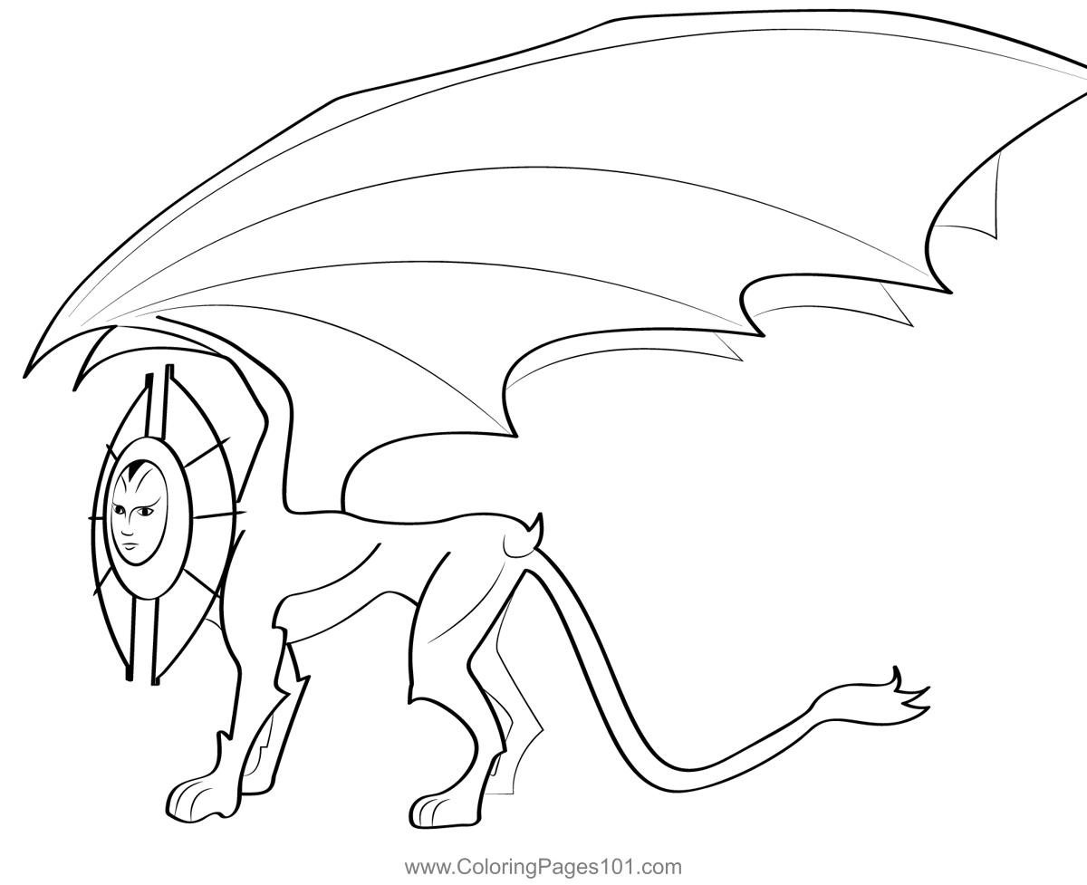 Sphinx 7 Coloring Page for Kids - Free Sphinxs Printable Coloring Pages ...