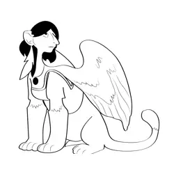 Sphinx 9 Free Coloring Page for Kids