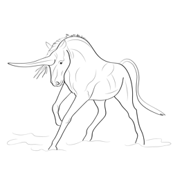 Legendary Unicorn Free Coloring Page for Kids