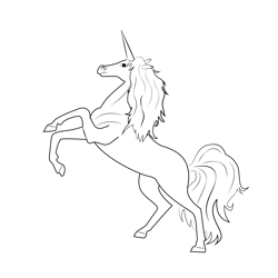 Magical Unicorn Free Coloring Page for Kids