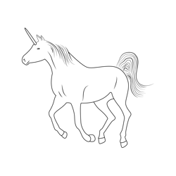 Majestic Unicorn Free Coloring Page for Kids