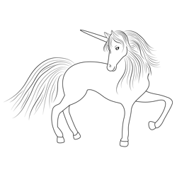 Pegasus Unicorn Free Coloring Page for Kids