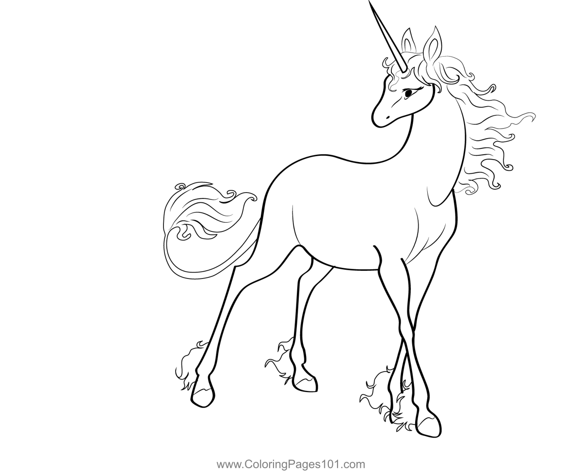 The Last Unicorn Coloring Pages