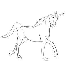 Unicorn 27 Free Coloring Page for Kids