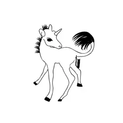 Unicorn 28 Free Coloring Page for Kids