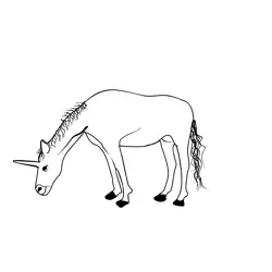 Unicorn 30 Free Coloring Page for Kids