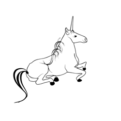 Unicorn 31 Free Coloring Page for Kids