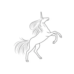 Unicorn 39 Free Coloring Page for Kids