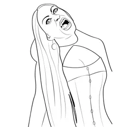 Vampire 6 Free Coloring Page for Kids