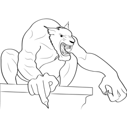 Werewolf1 Free Coloring Page for Kids