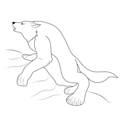 Werewolf4 Free Coloring Page for Kids