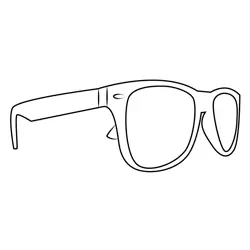 Summer Goggles Free Coloring Page for Kids