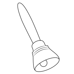 Indian Pooja Bell Free Coloring Page for Kids
