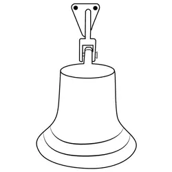 Ship Bell Free Coloring Page for Kids