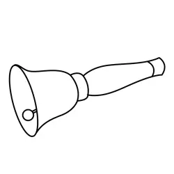 Wooden Bell Free Coloring Page for Kids
