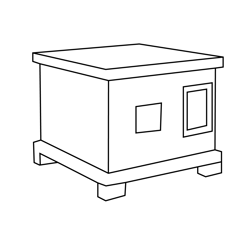 Wooden Design Box Free Coloring Page for Kids