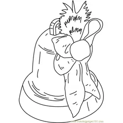 Christmas Bell Free Coloring Page for Kids
