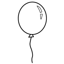 Simple Celebration Item Free Coloring Page for Kids