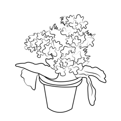 Flowers Free Coloring Page for Kids