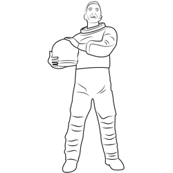 Astronaut Free Coloring Page for Kids