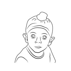 Innocent Boy Free Coloring Page for Kids