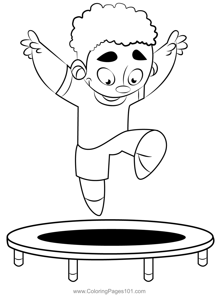 Jump Coloring Pages