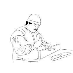 Carpenter 1 Free Coloring Page for Kids
