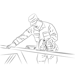 Carpenter 3 Free Coloring Page for Kids