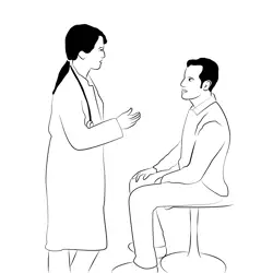 Eye Check Up Free Coloring Page for Kids