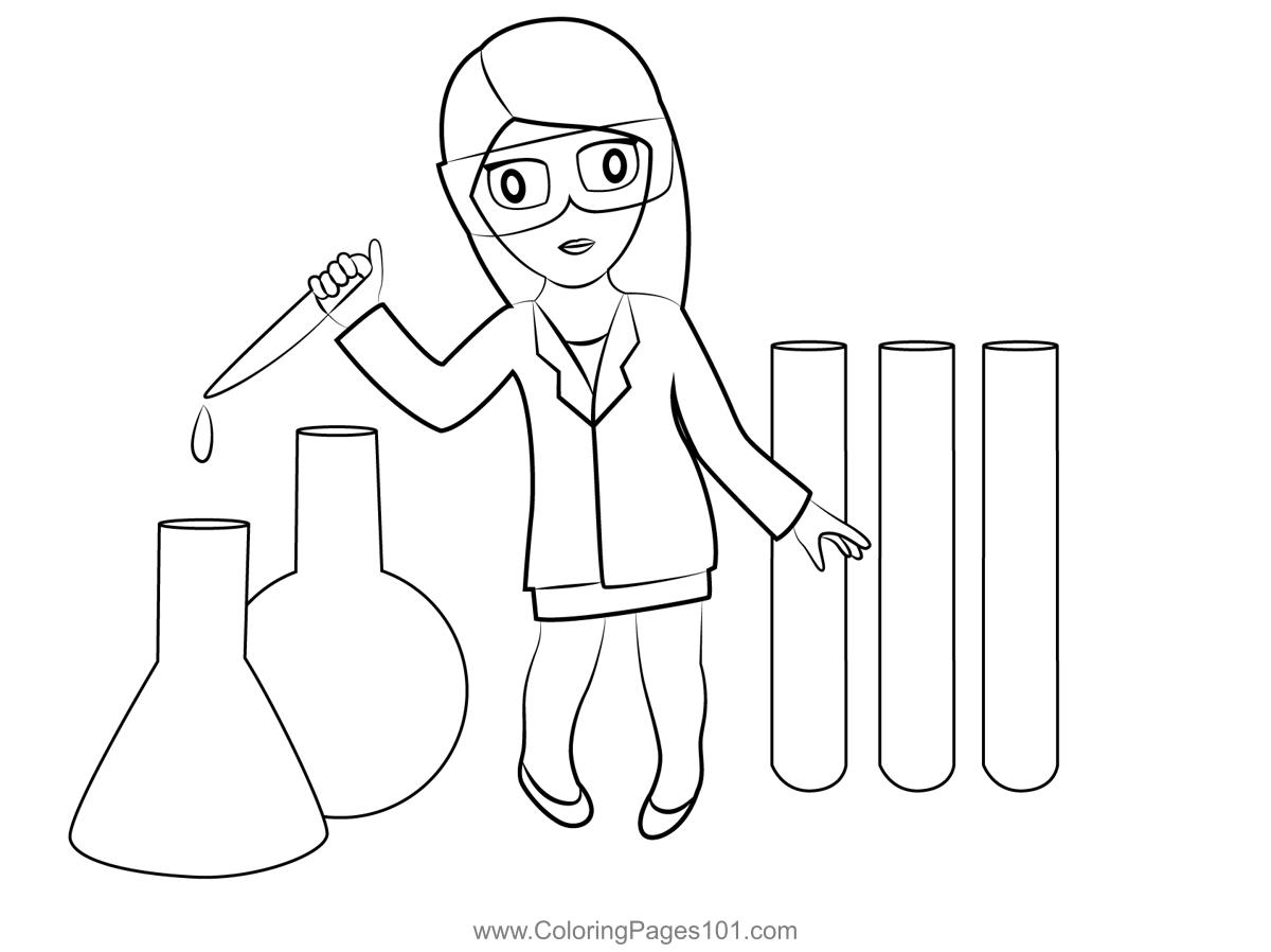 Girl In A Laboratory