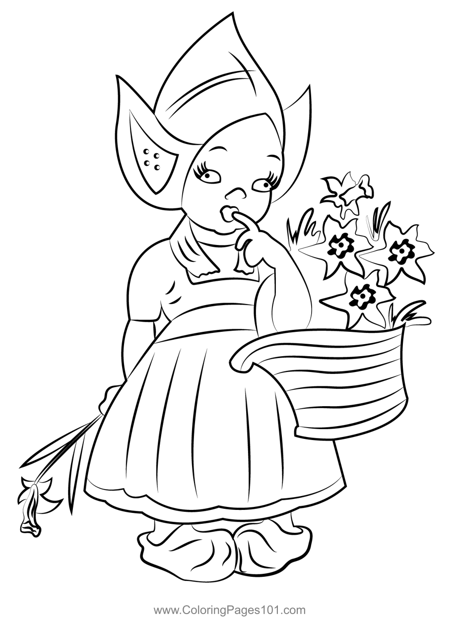 printable flower coloring pages for girls